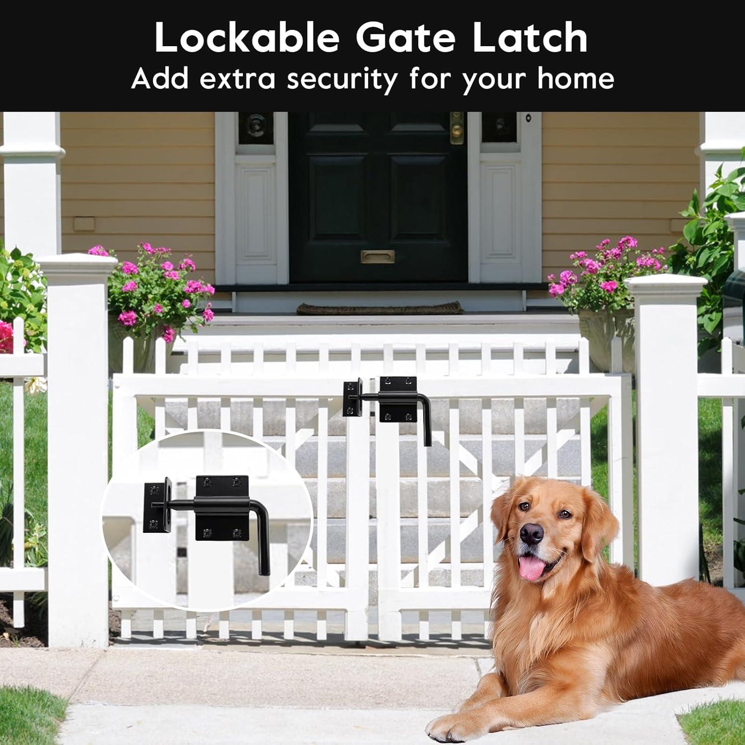 Pestillo de Puerta Deslizante HOME MASTER HARDWARE 2 en 1 Negro