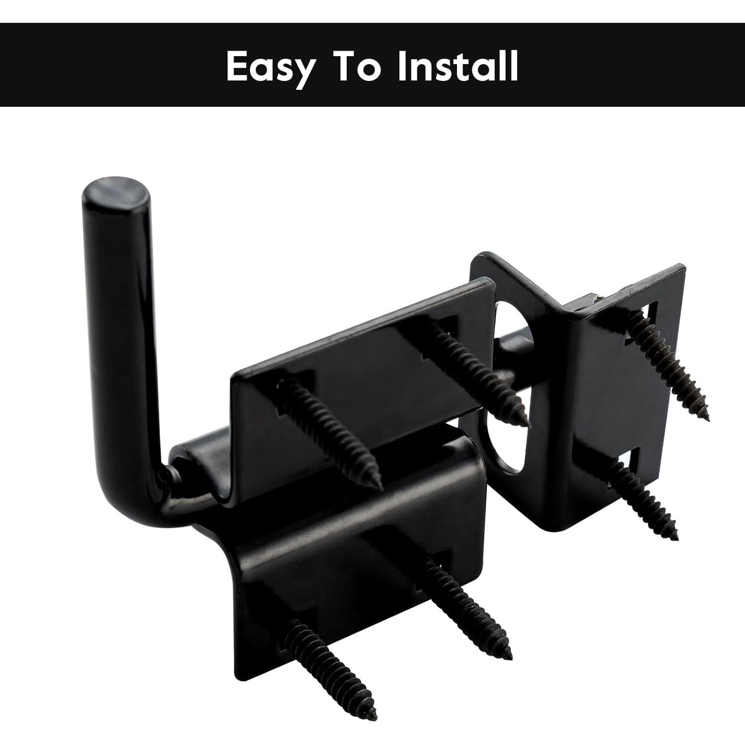 Pestillo de Puerta Deslizante HOME MASTER HARDWARE 2 en 1 Negro