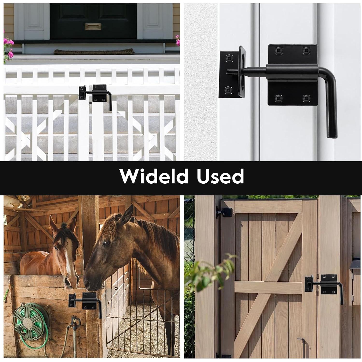 Pestillo de Puerta Deslizante HOME MASTER HARDWARE 2 en 1 Negro