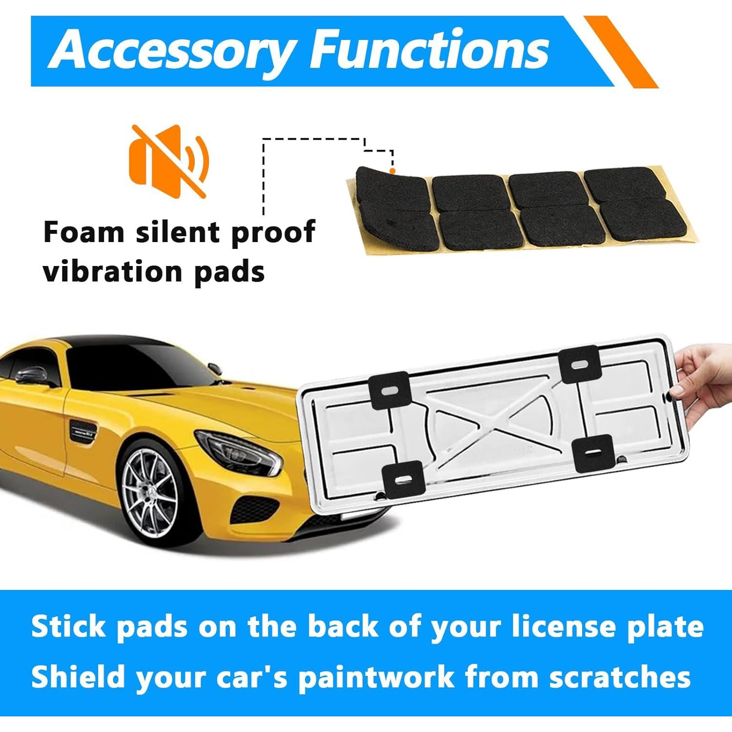 Kit de Tornillos de Seguridad M6 para Placas de Licencia - 8 PCS
