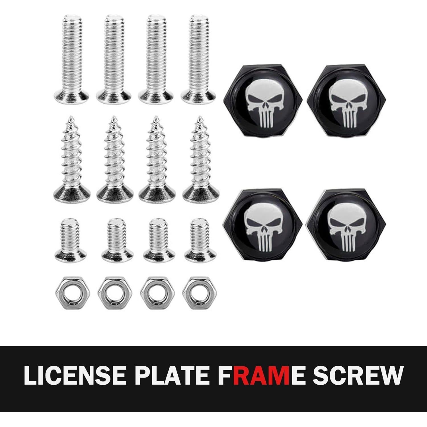 Cubiertas Decorativas de Tornillo de Placa de Matrícula SLIMI 4 PCS