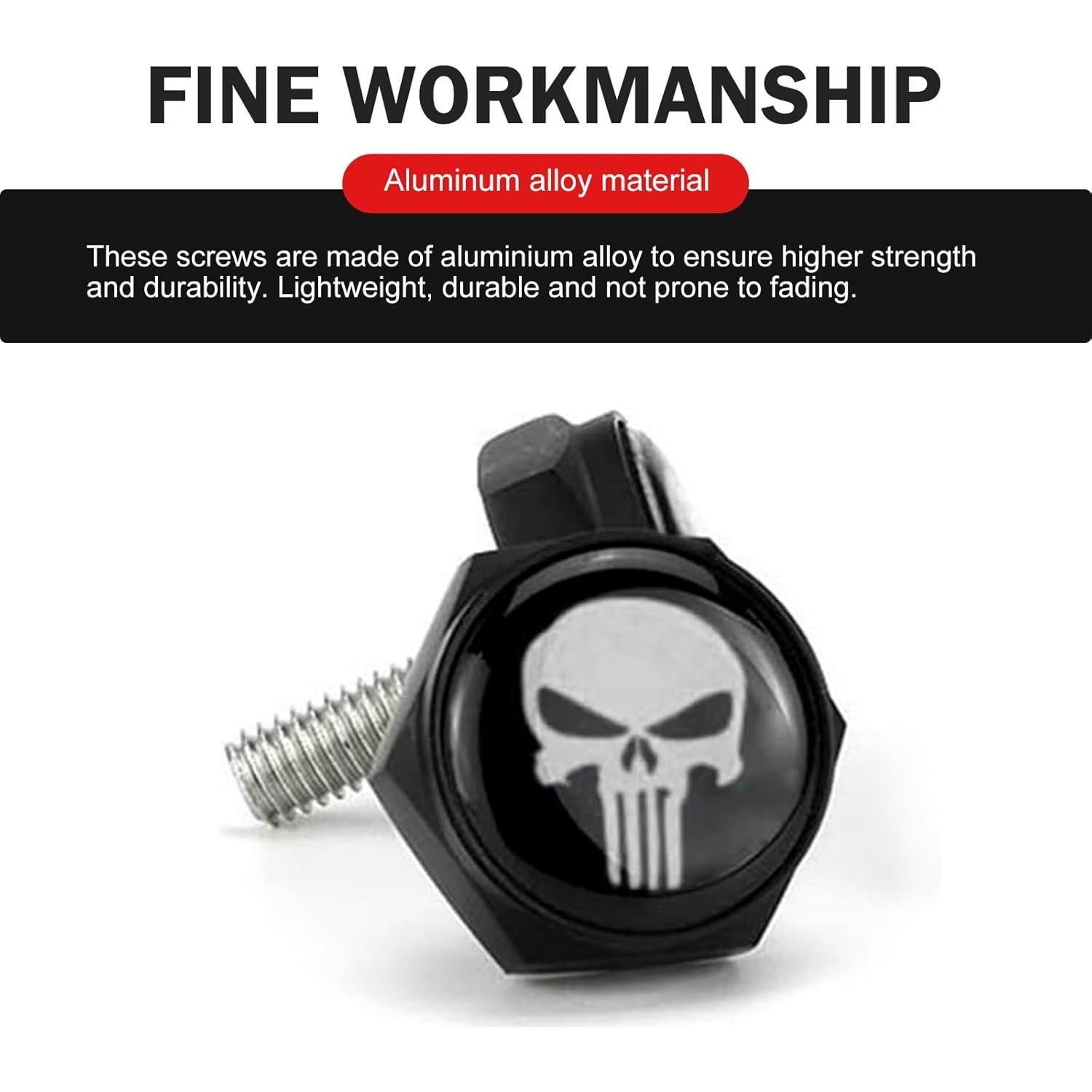 Cubiertas Decorativas de Tornillo de Placa de Matrícula SLIMI 4 PCS