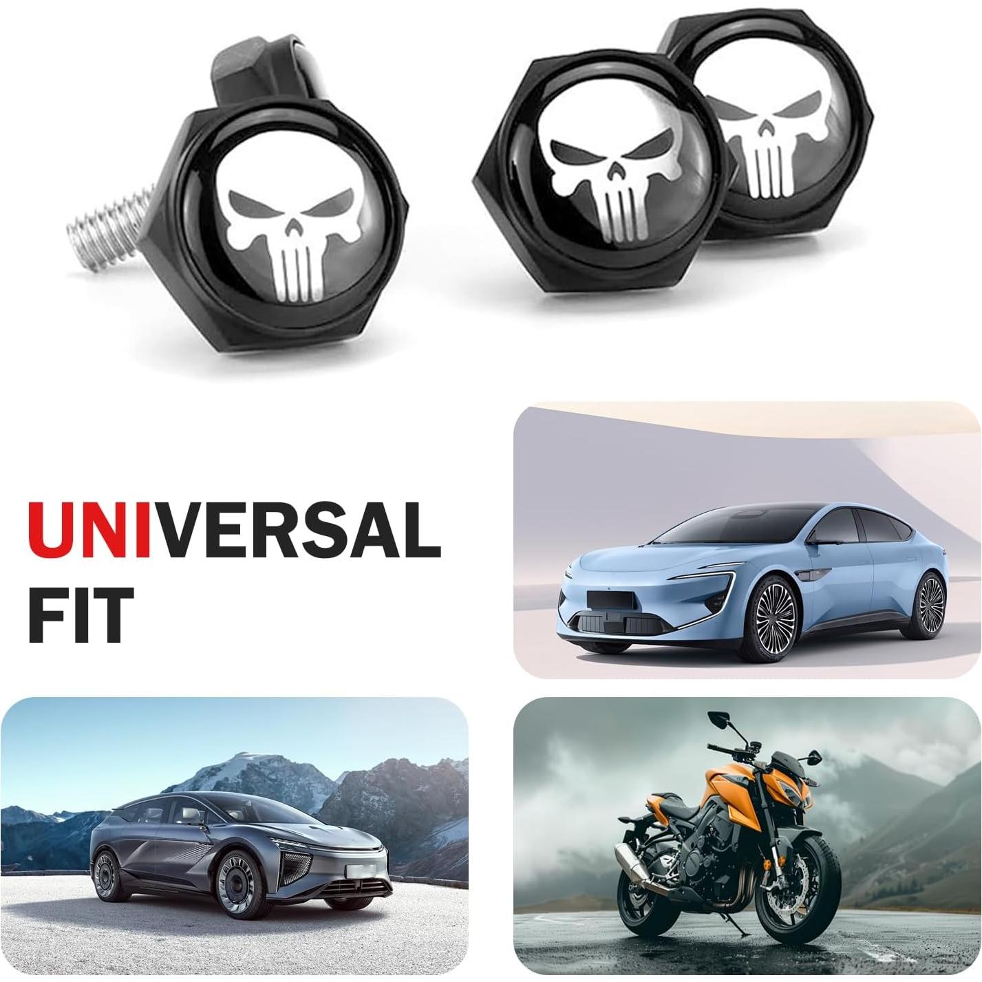 Cubiertas Decorativas de Tornillo de Placa de Matrícula SLIMI 4 PCS