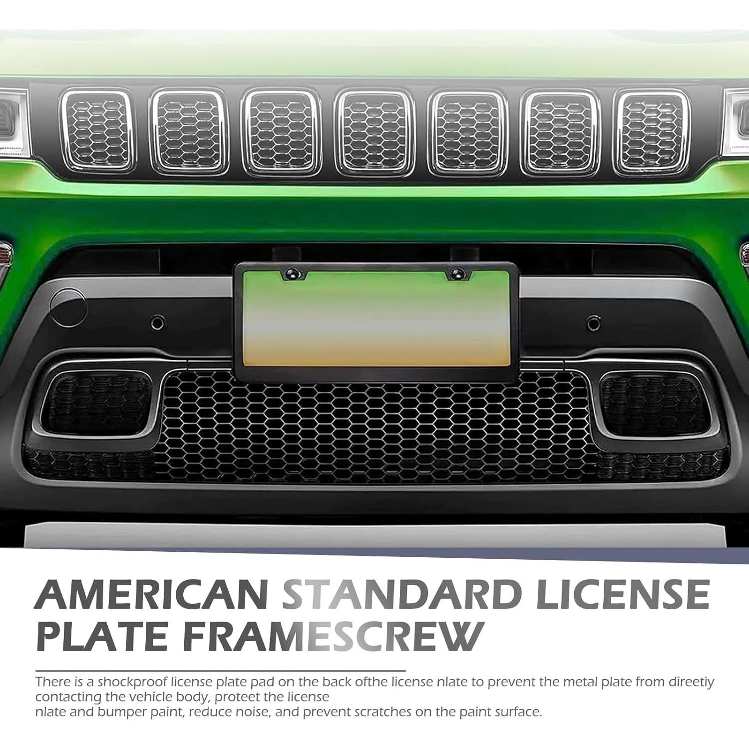 Kit de Tornillos Antirrobo Anyhut para Placas de Matrícula 8 Pzas