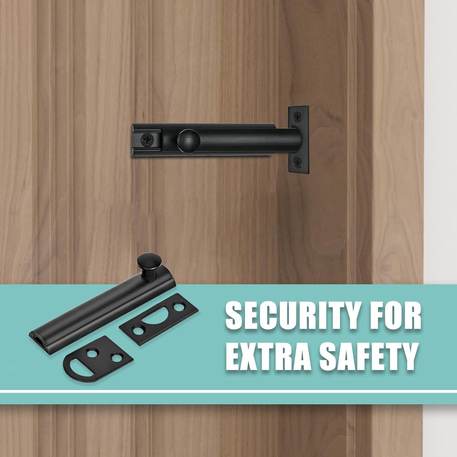 Tornillo de Superficie de Latón Sólido Moosyne 7.62 cm Negro