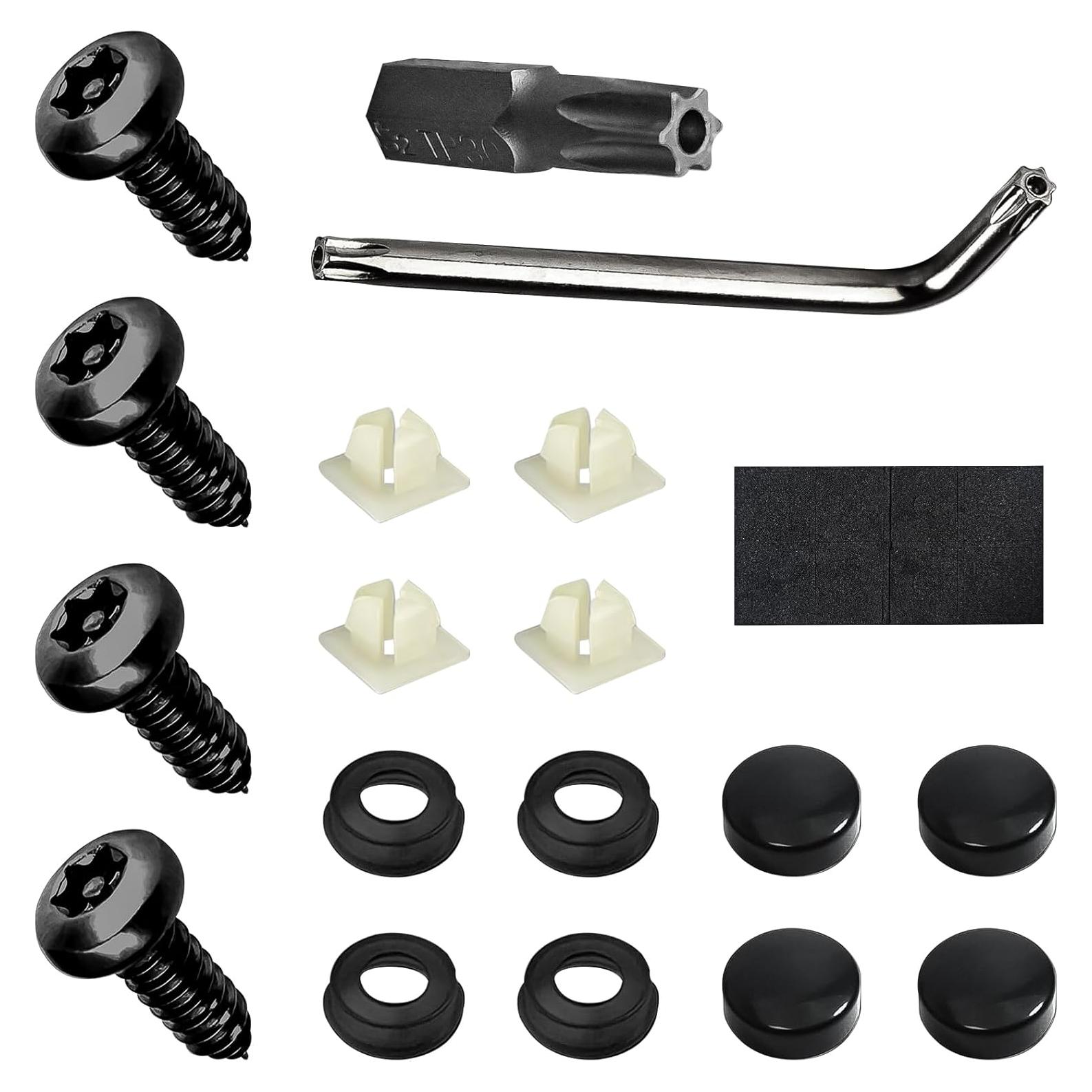 Tornillos Antirrobo para Placas de Matrícula RGOAANC - Kit Completo