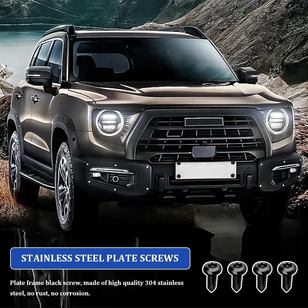 Tornillos Antirrobo para Placas de Matrícula RGOAANC - Kit Completo