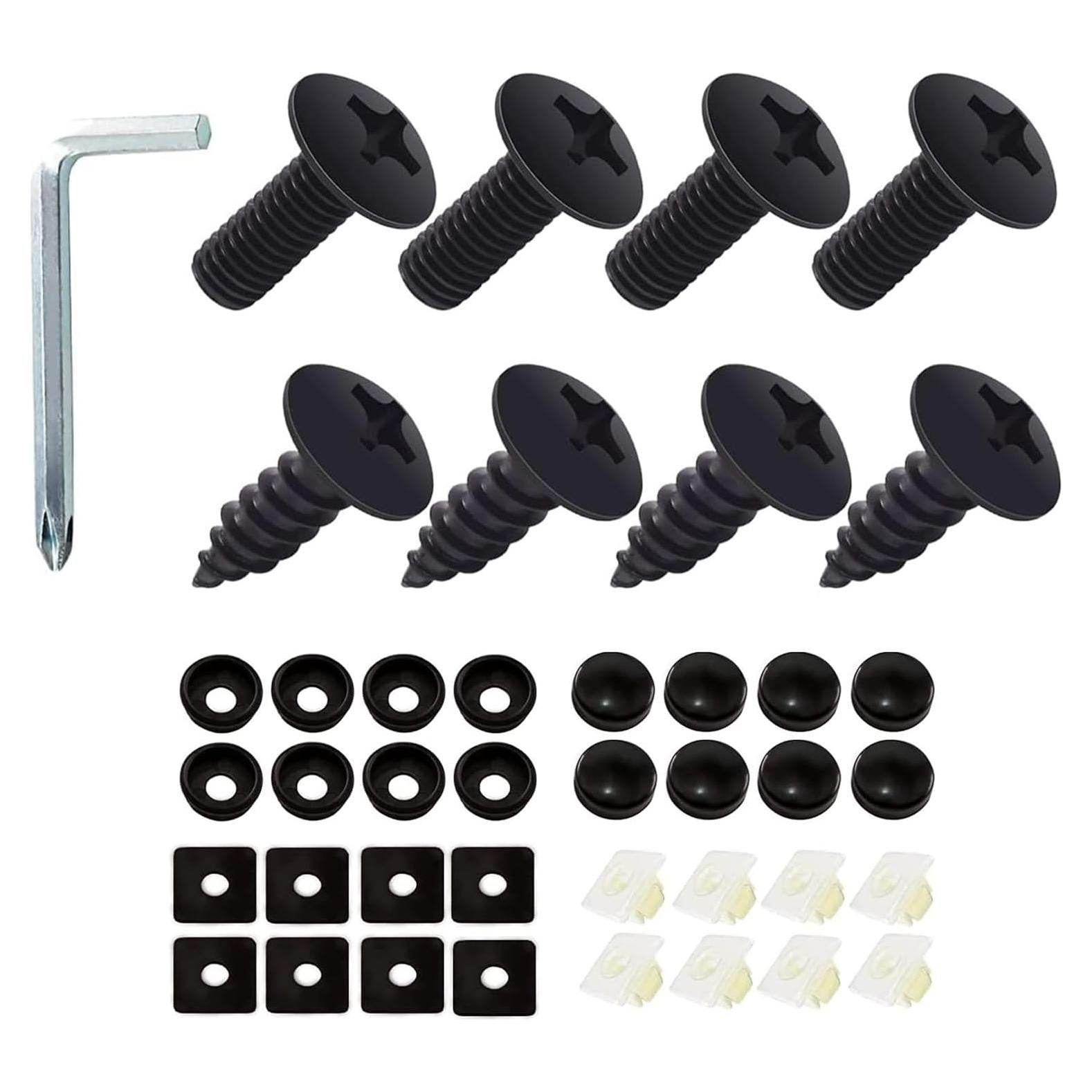 Kit de Tornillos Antirrobo para Placas de Matrícula SLIMI - 8 Piezas