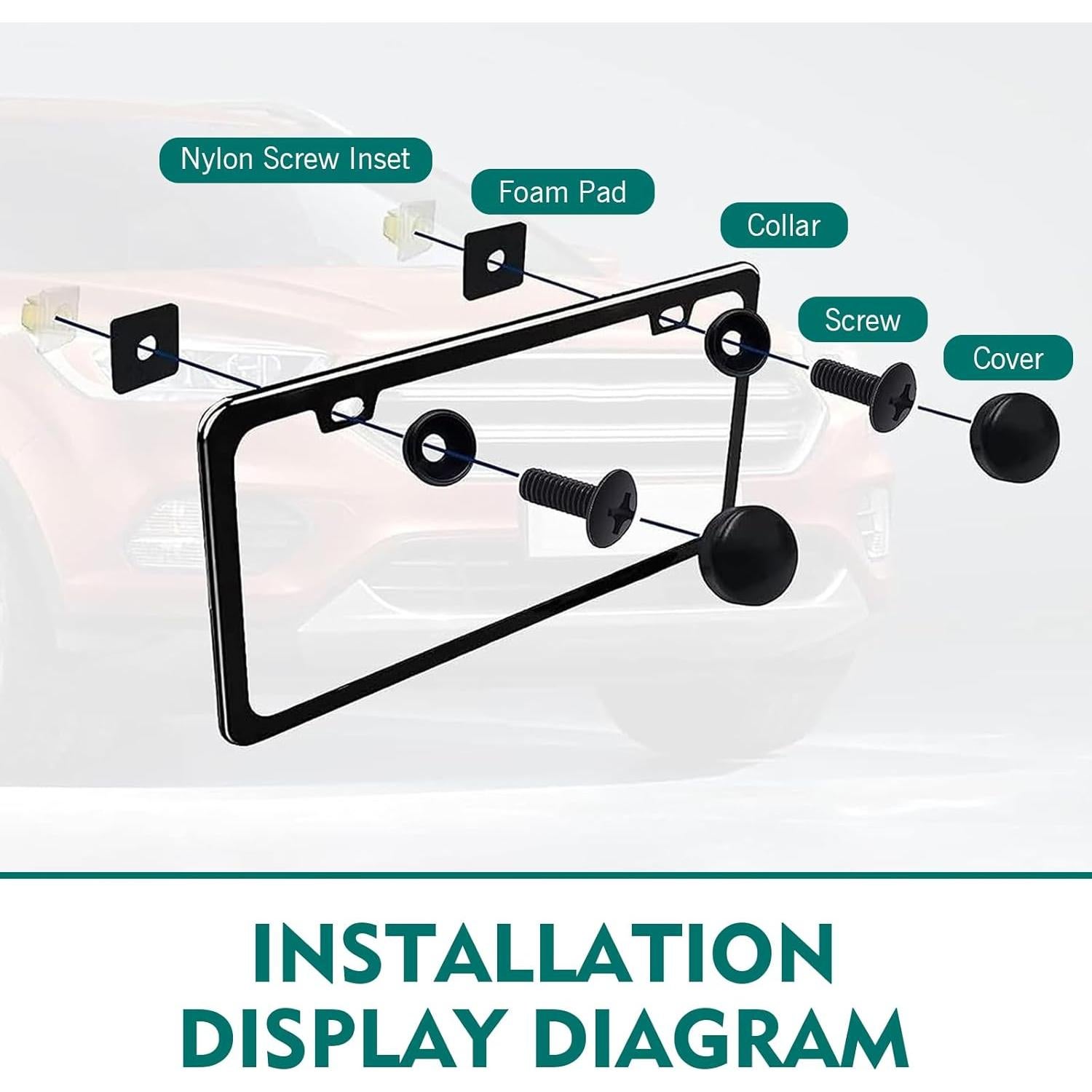 Kit de Tornillos Antirrobo para Placas de Matrícula SLIMI - 8 Piezas