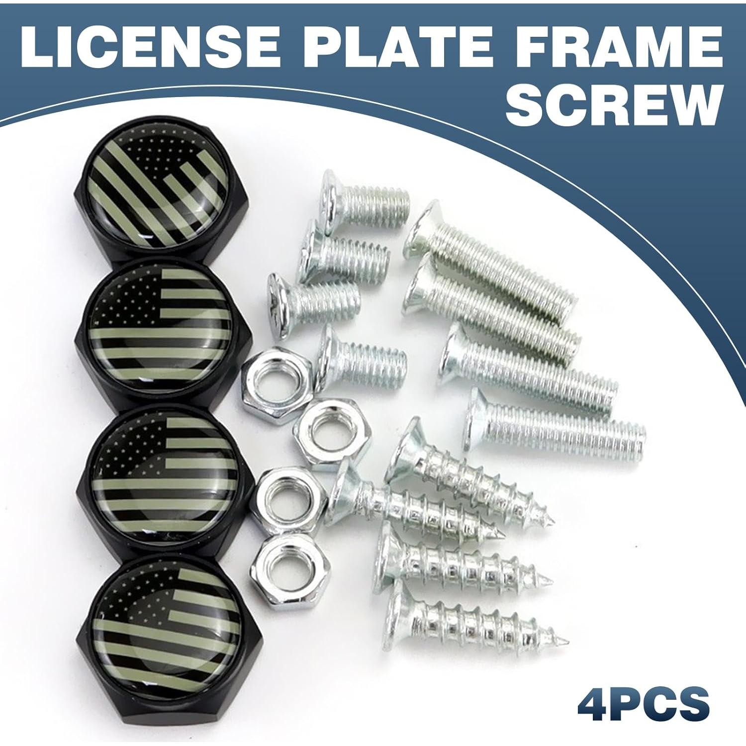 Kit 4 Tornillos Antirrobo para Placas de Matrícula Zeathery