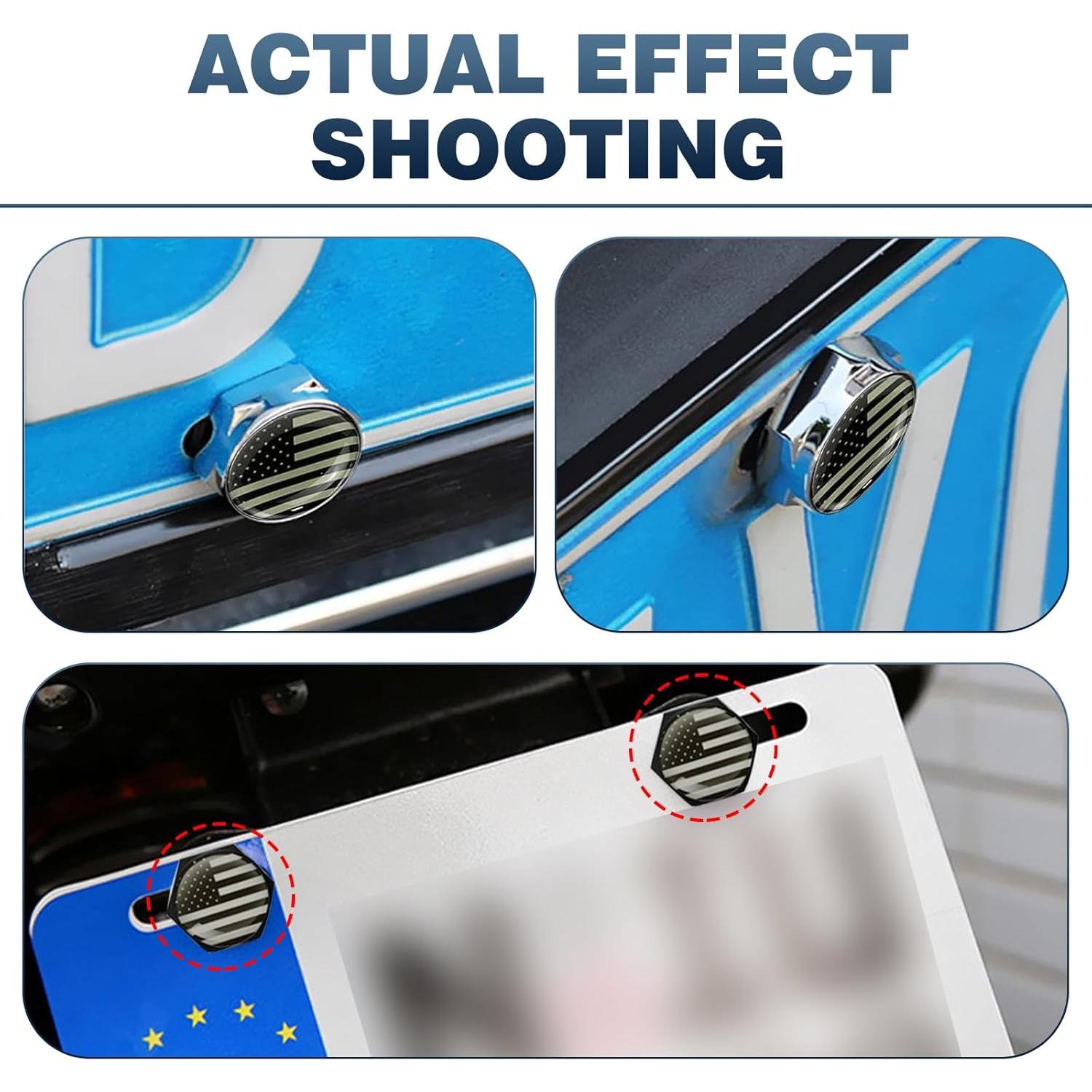 Kit 4 Tornillos Antirrobo para Placas de Matrícula Zeathery