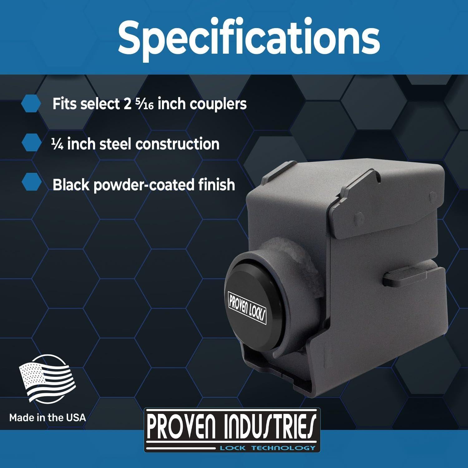 Cerradura para Remolque Proven Industries Modelo 2516-B 2.5"