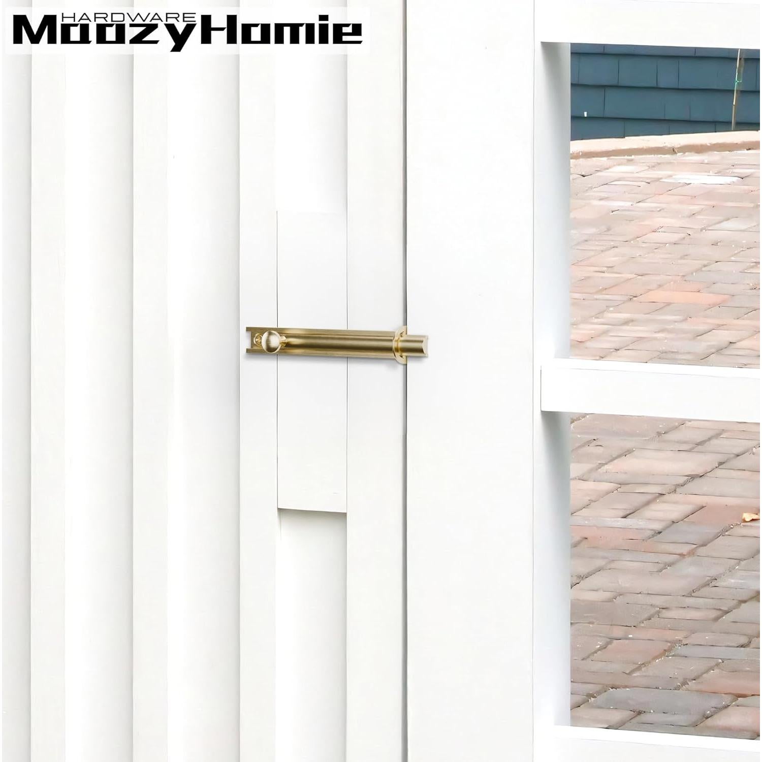 Cerradura de Tornillo Deslizante MaozyHomie 7.6 cm Dorado Cepillado