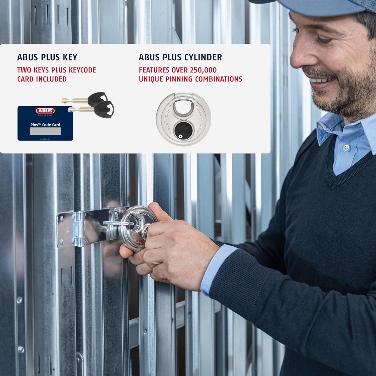 Candado de Disco ABUS 20/70 Alta Seguridad 70mm con 2 Llaves