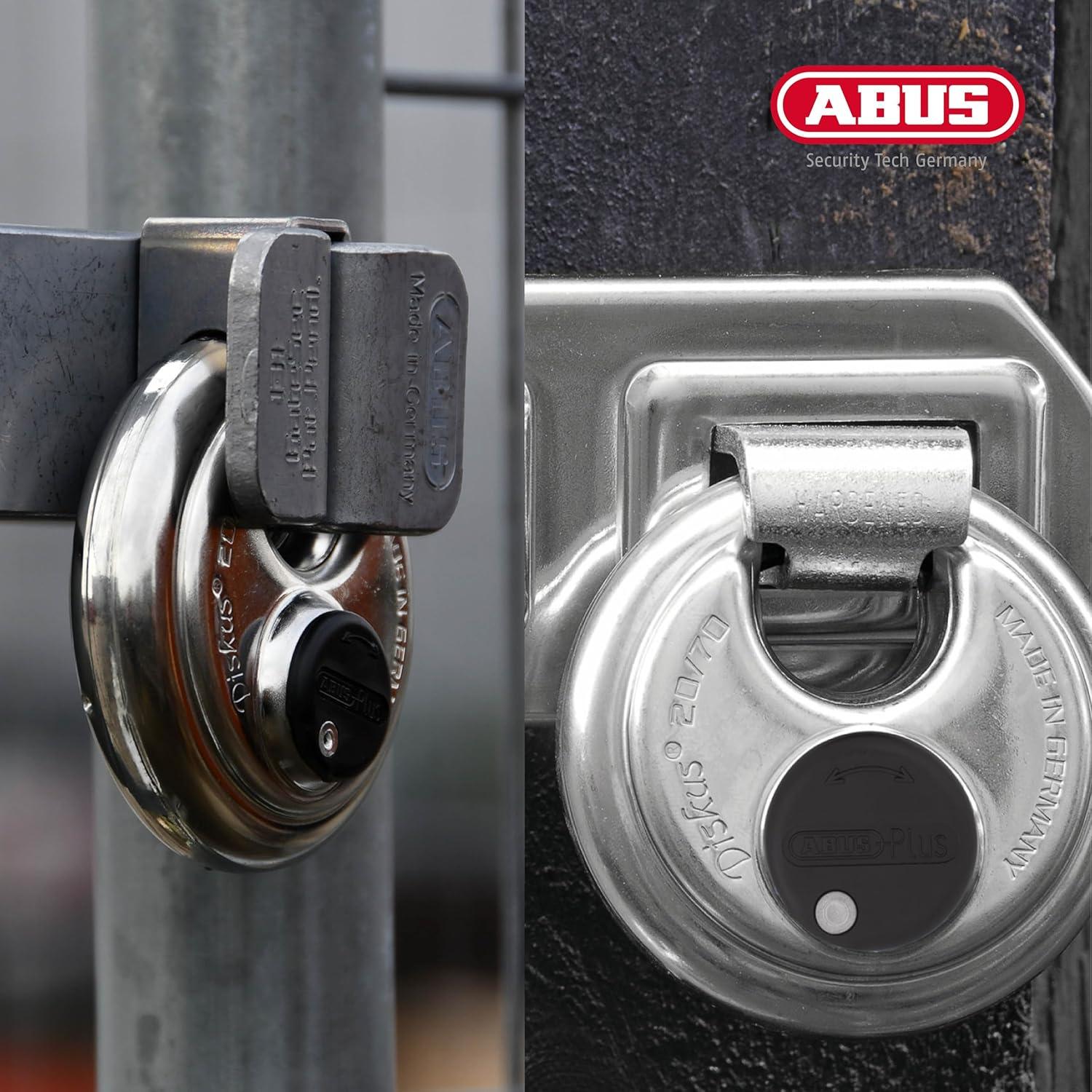 Candado de Disco ABUS 20/70 Alta Seguridad 70mm con 2 Llaves