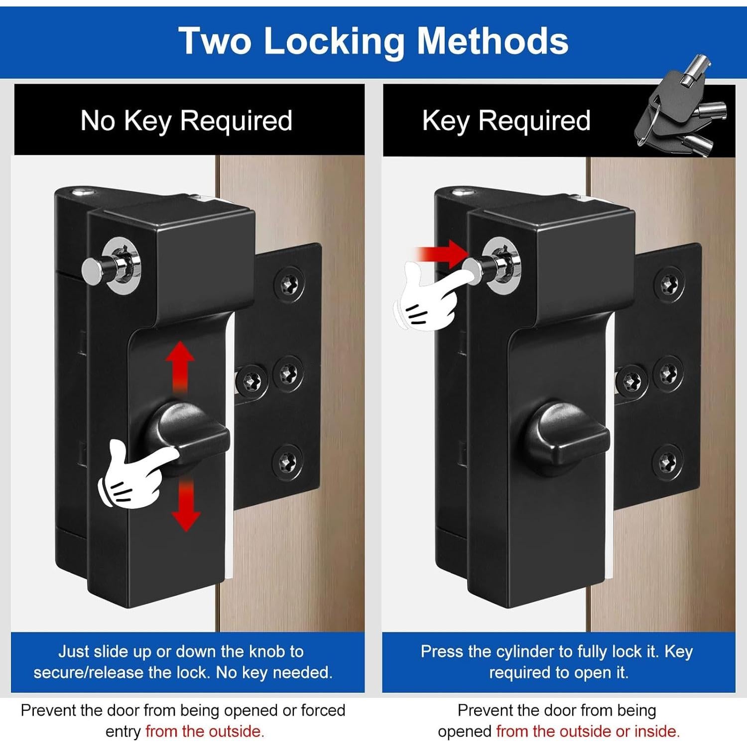 Cerradura de Refuerzo MOSECYOU SecLock Ultra Resistente