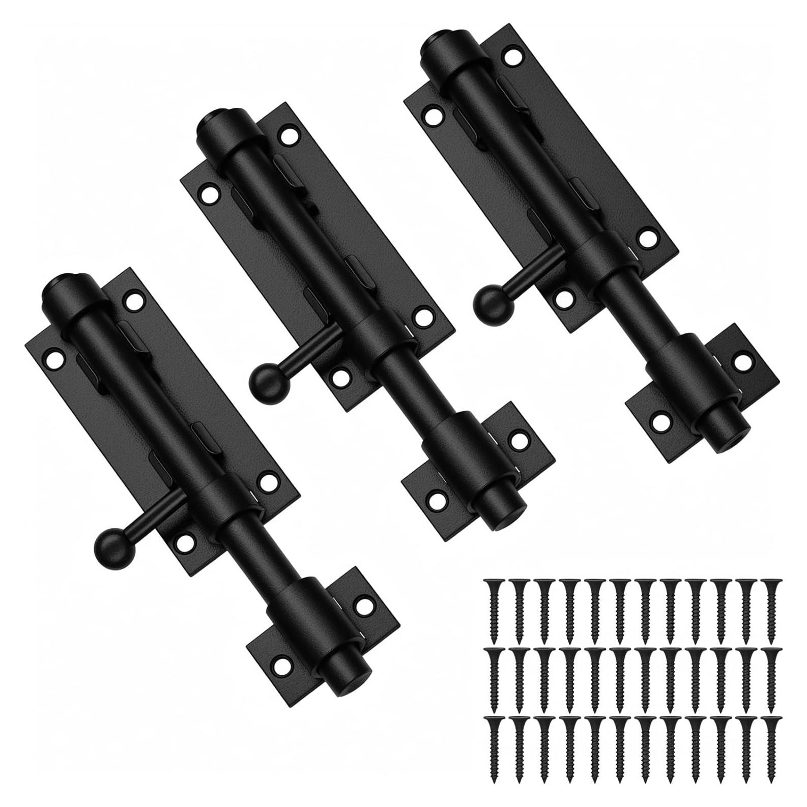 Paquete de 3 Pestillos Deslizantes SHANDERBAR 16 cm Acero Inoxidable