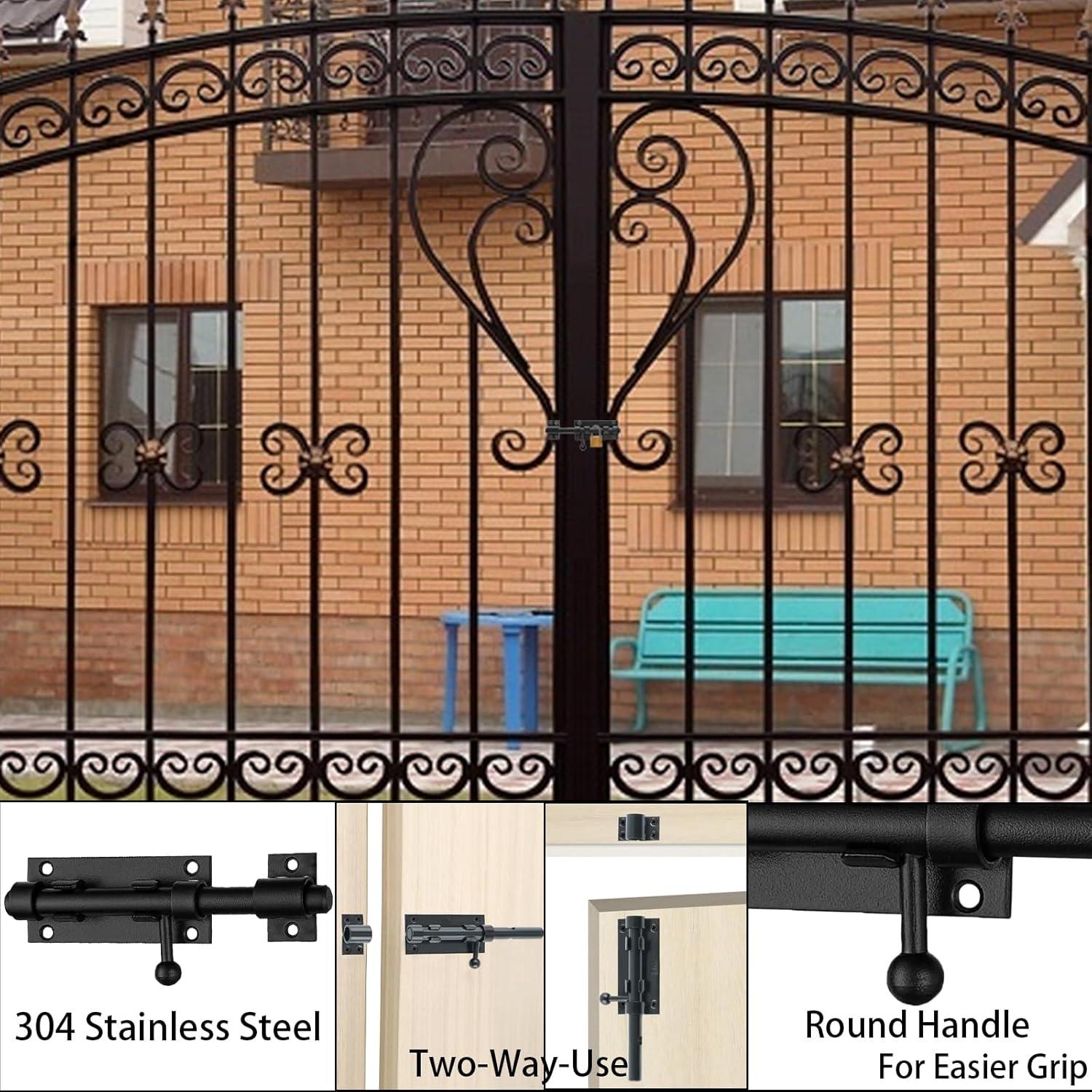 Paquete de 3 Pestillos Deslizantes SHANDERBAR 16 cm Acero Inoxidable