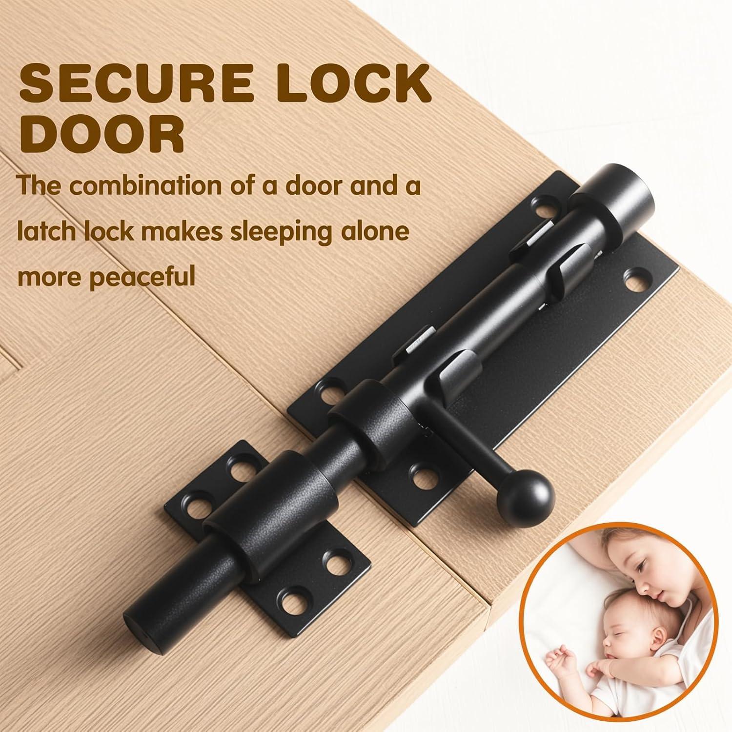 Paquete de 3 Pestillos Deslizantes SHANDERBAR 16 cm Acero Inoxidable