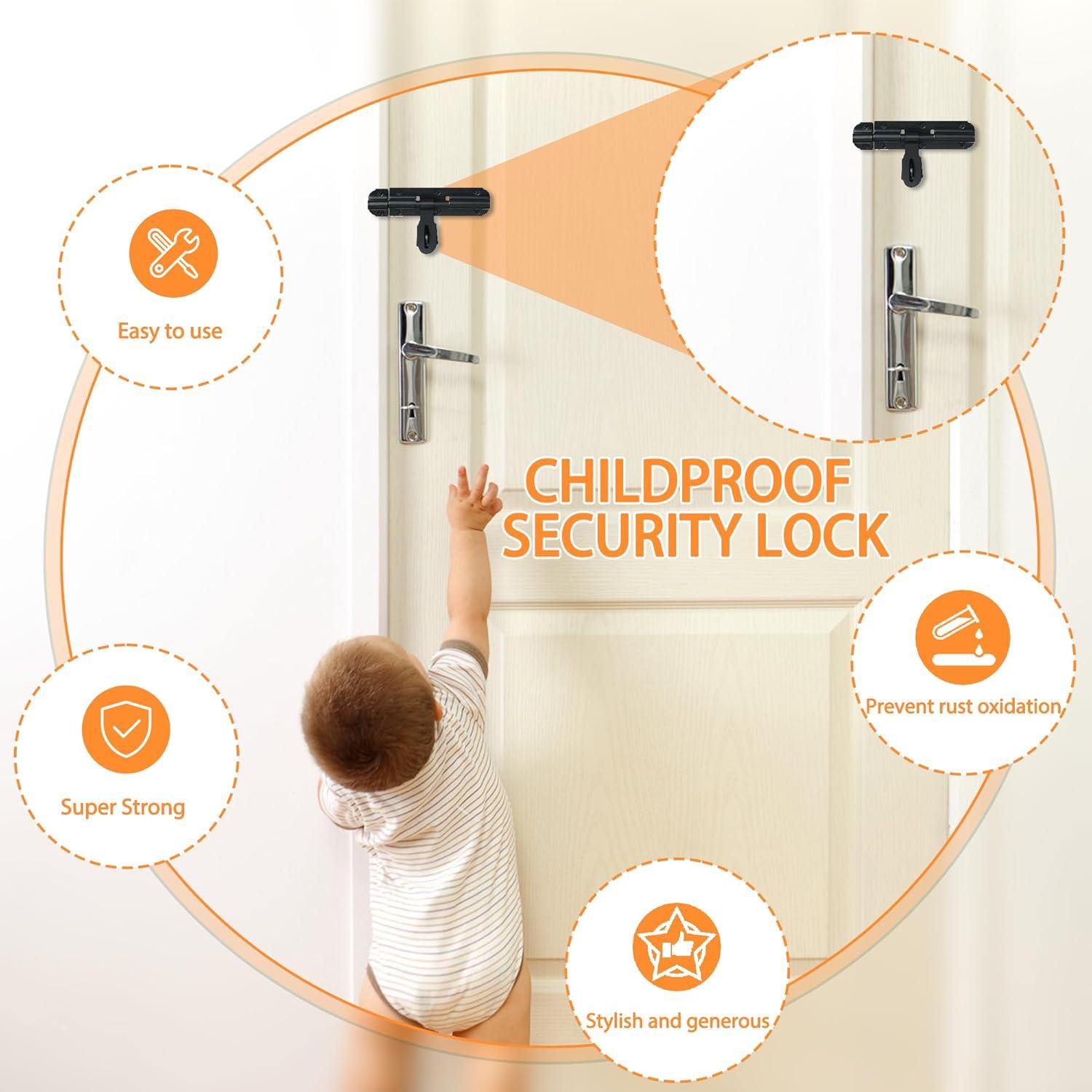 Pestillo de Puerta Alise MCX1000B-6C Acero Inoxidable 15.24 cm