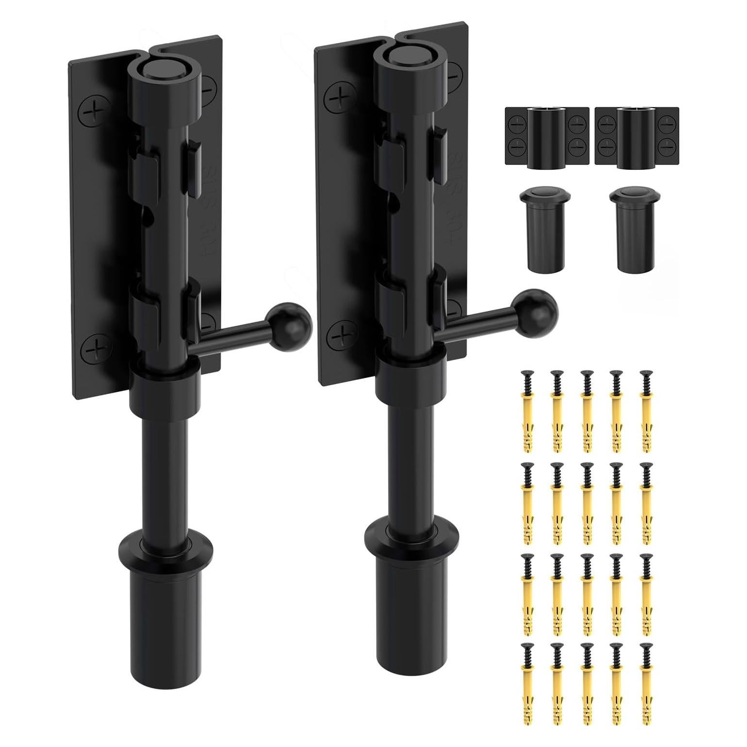 Cerrojo de Barril YogePote Deslizante 157mm Acero Inoxidable - 2pcs