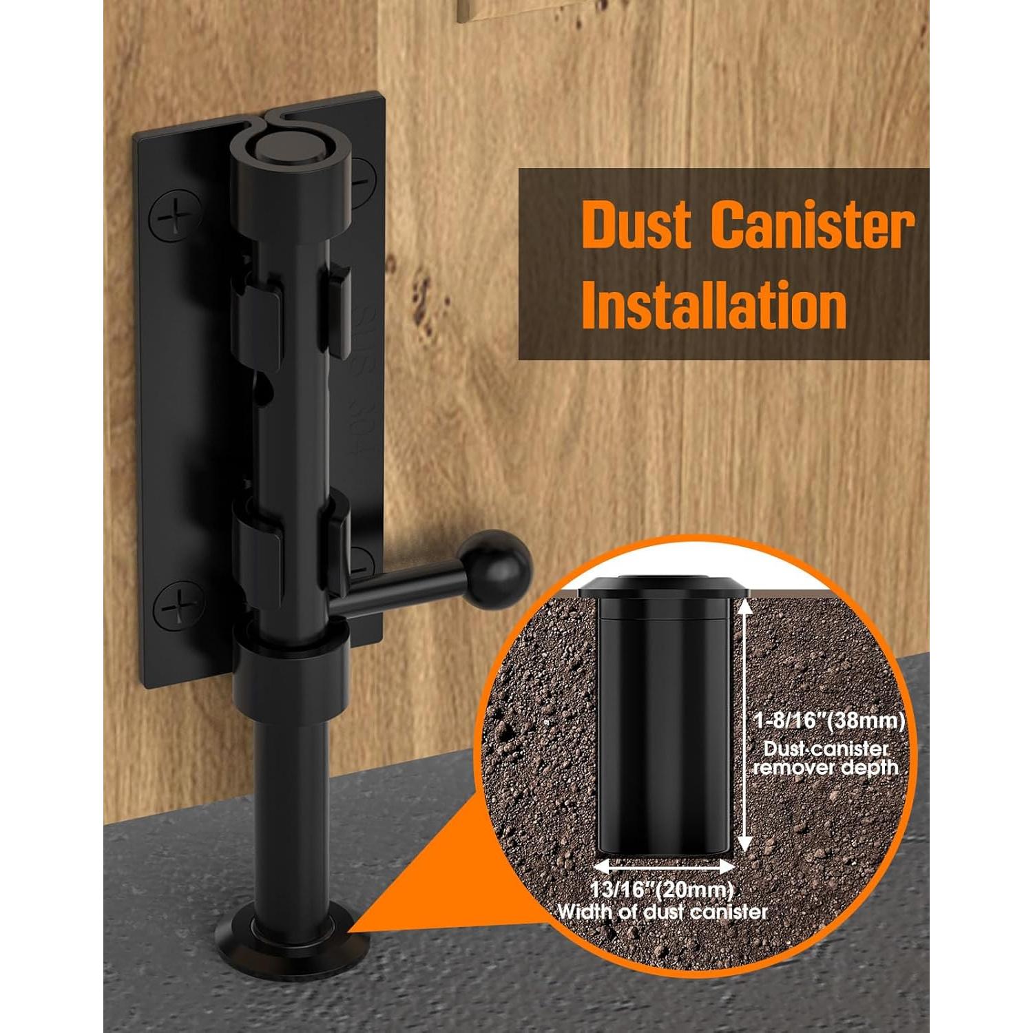 Cerrojo de Barril YogePote Deslizante 157mm Acero Inoxidable - 2pcs