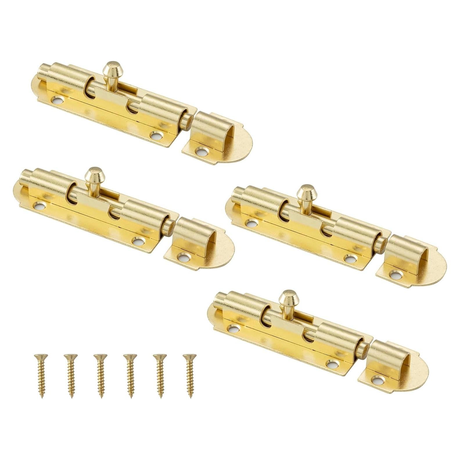Cerradura Deslizante de Bronce Home Master Hardware 4 Pack 7.62 cm