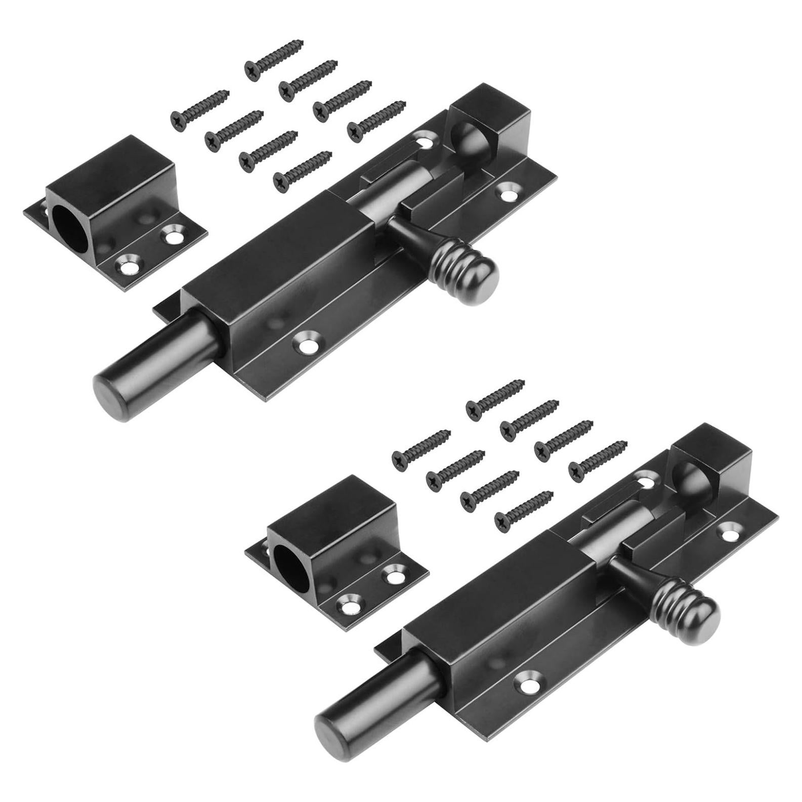 Paquete de 2 Pestillos Deslizantes MOUNTAIN_ARK 12.7 cm Negro