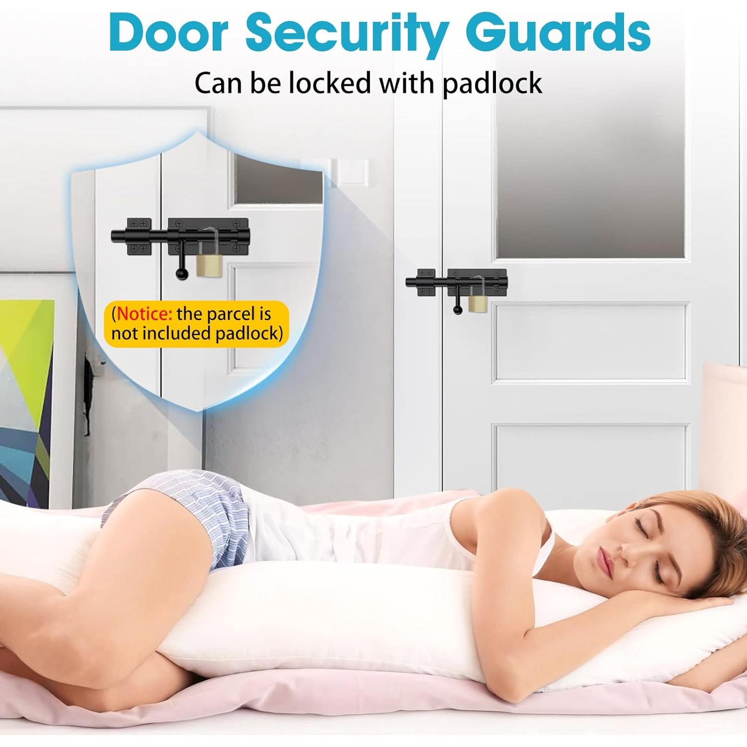 Cierre de Puerta Deslizante MeBantoo 160mm Acero Inoxidable Negro