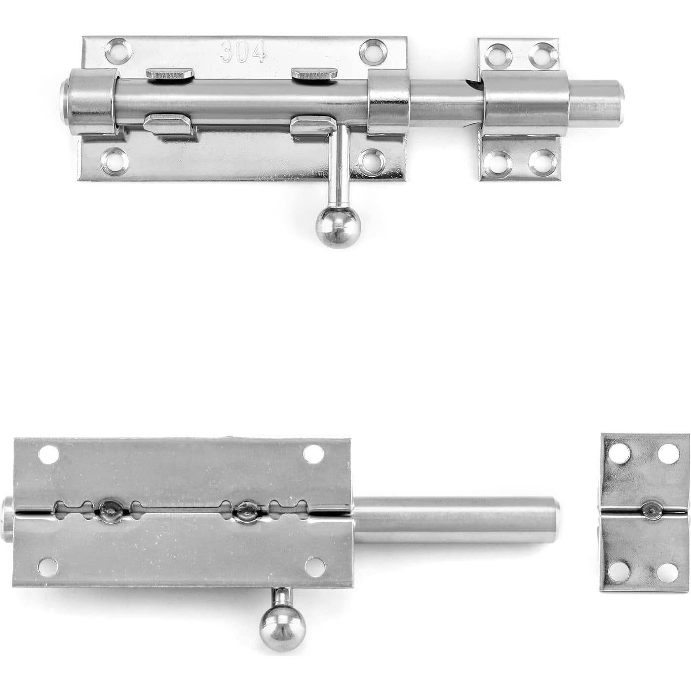 Pestillo Deslizante QWORK 16 cm Acero Inoxidable 304