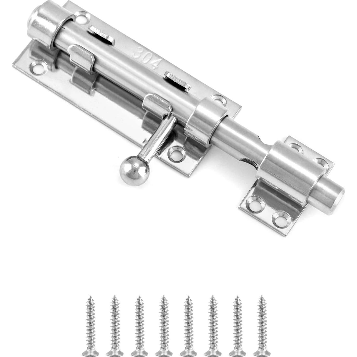 Pestillo Deslizante QWORK 16 cm Acero Inoxidable 304