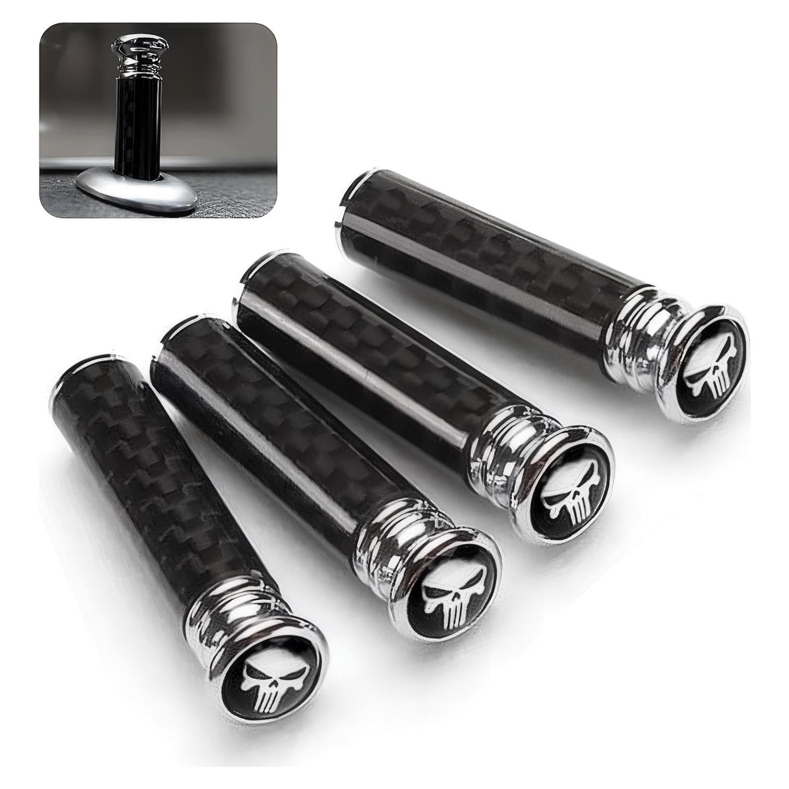 4 Piezas Cubiertas de Perno de Cerradura Carbono Lekudo