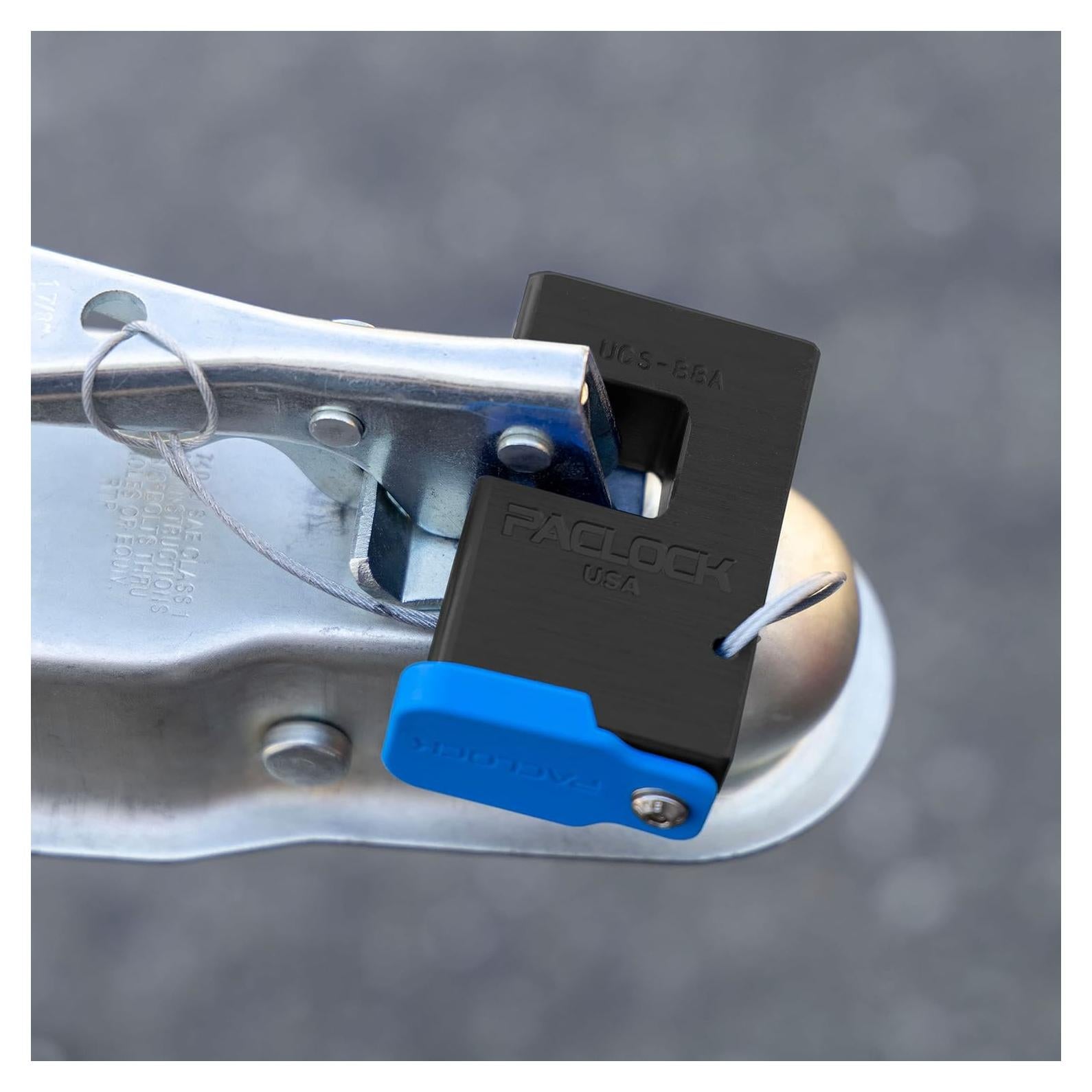 Cerradura de Acoplador de Remolque PACLOCK UCS-88A Negra