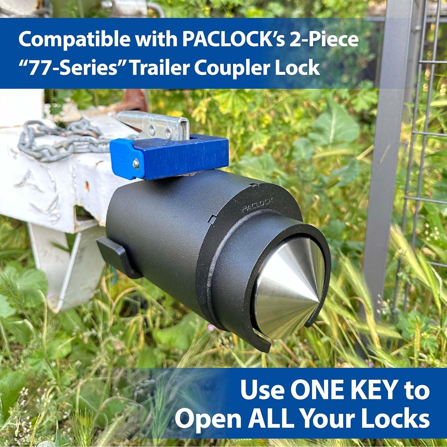 Cerradura de Acoplador de Remolque PACLOCK UCS-88A Negra