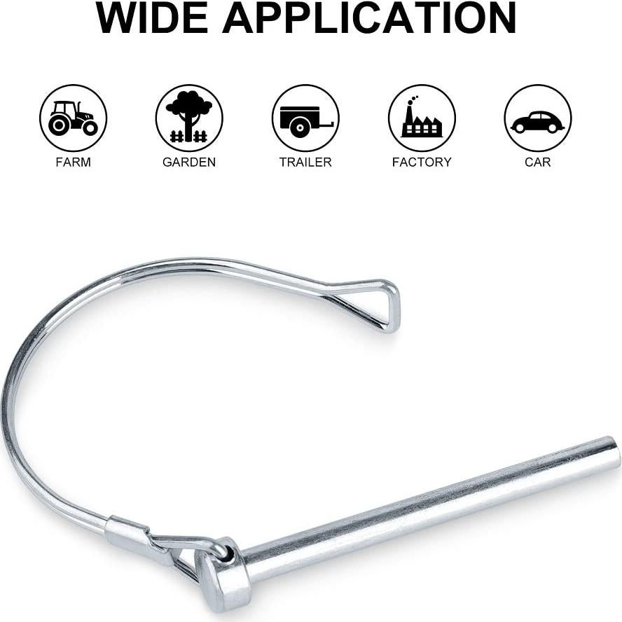 10 Pasadores de Seguridad Comonc 6.3mm x 70mm para Remolque