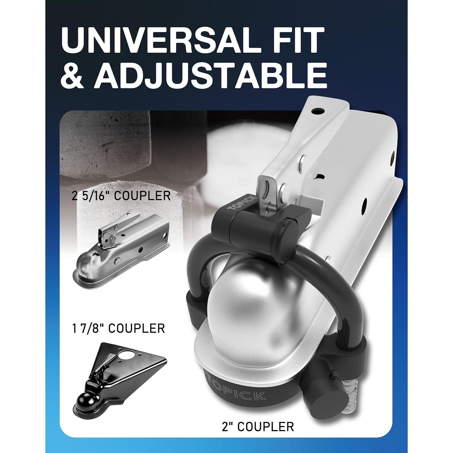 Juego de Cerraduras para Remolque TOPICK con Llave Igual