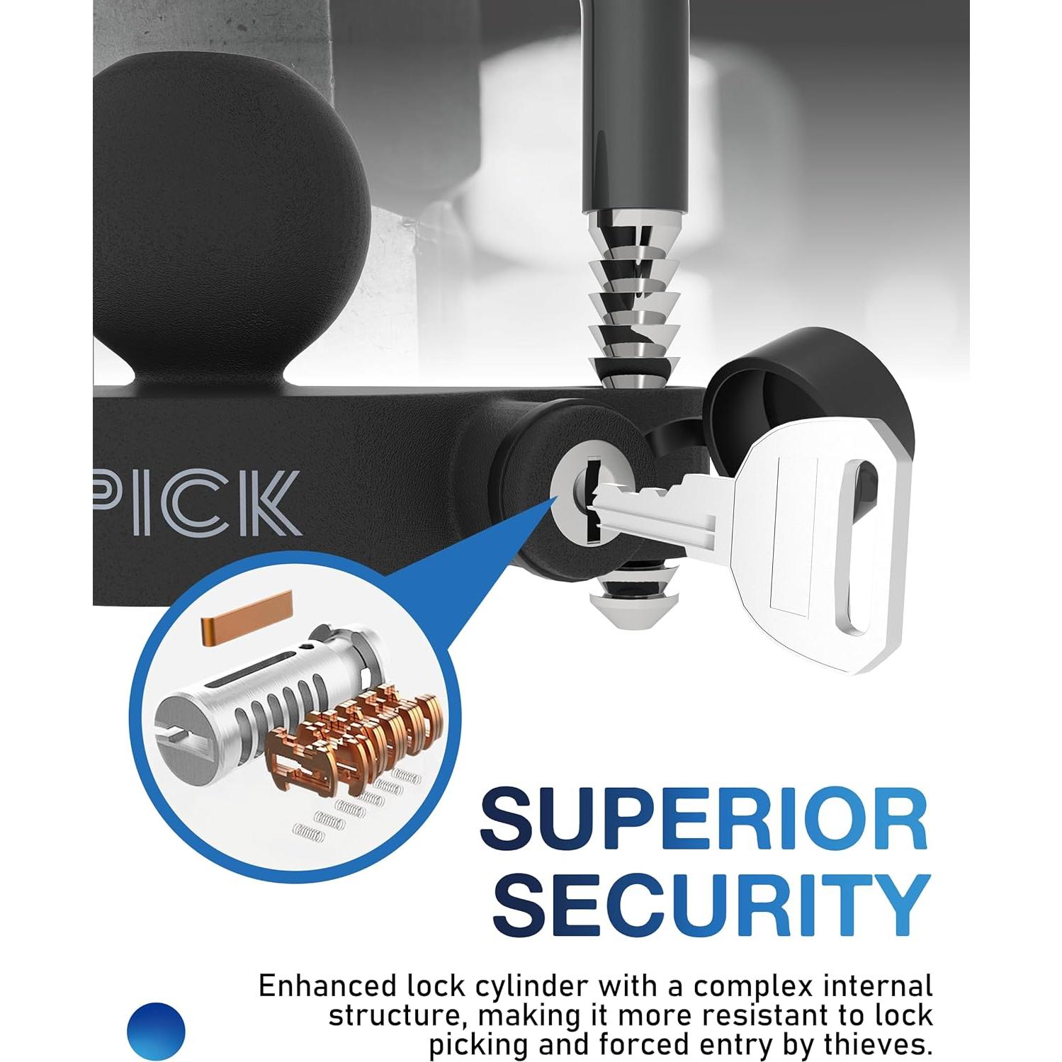 Juego de Cerraduras para Remolque TOPICK con Llave Igual