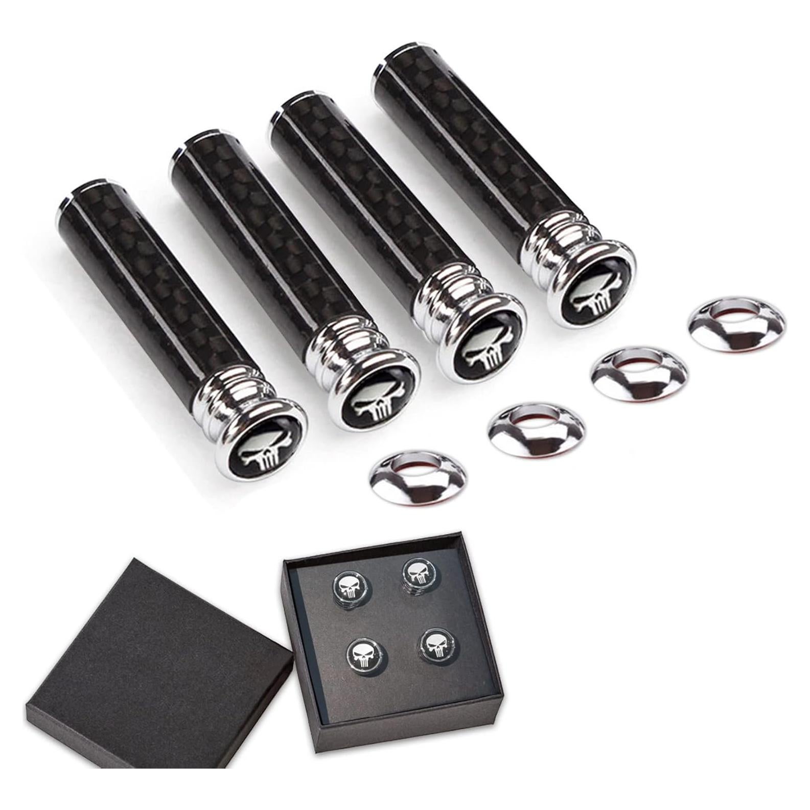 Juego de 4 Perillas de Cerradura de Puerta HAOBO Fibra de Carbono