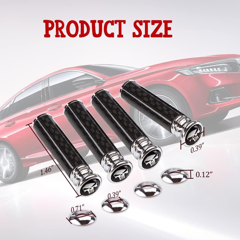 Juego de 4 Perillas de Cerradura de Puerta HAOBO Fibra de Carbono