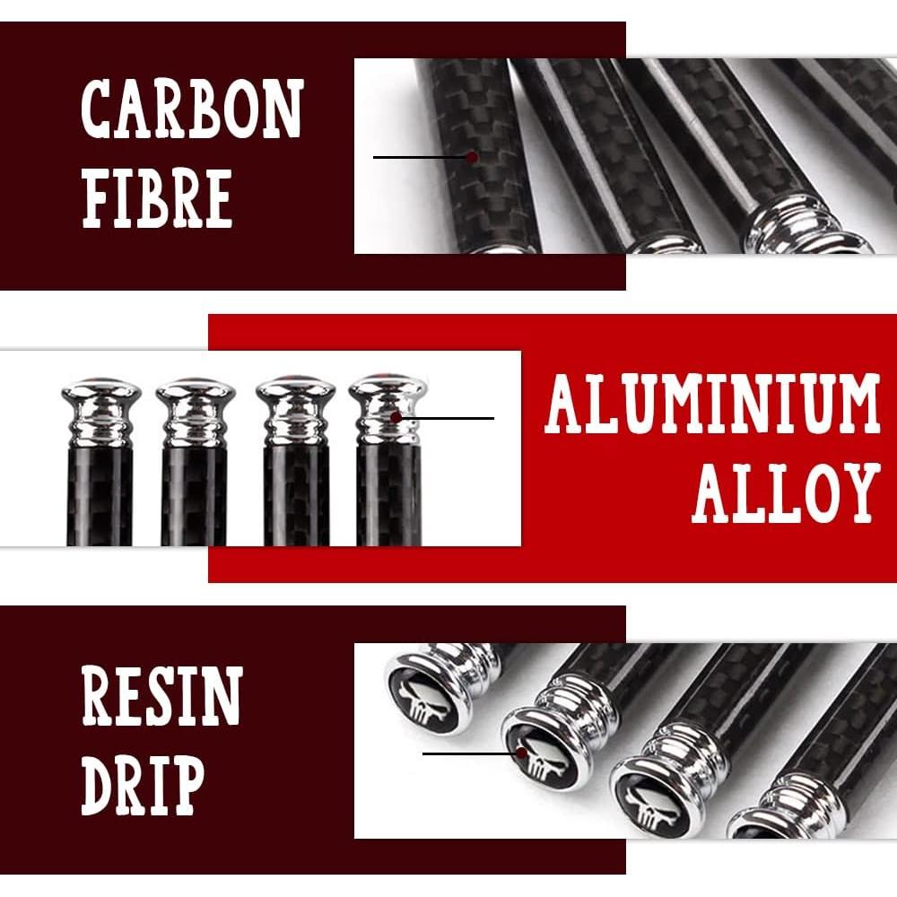 Juego de 4 Perillas de Cerradura de Puerta HAOBO Fibra de Carbono