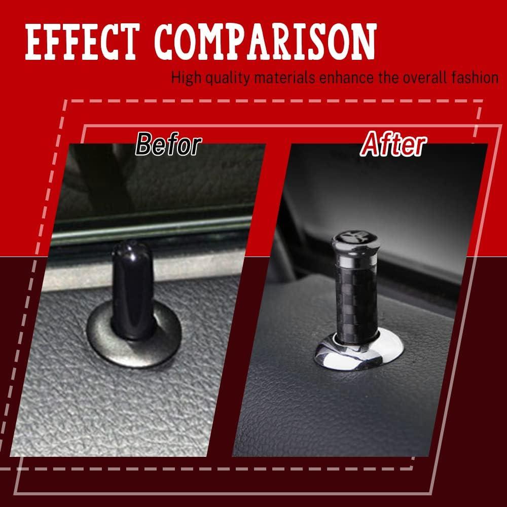 Juego de 4 Perillas de Cerradura de Puerta HAOBO Fibra de Carbono