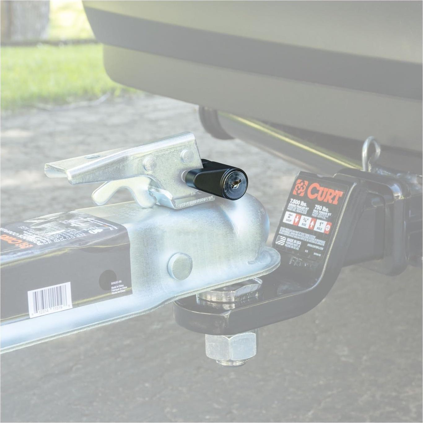 Cerradura de Acoplamiento CURT 23521 Negra 1/4" Pasador