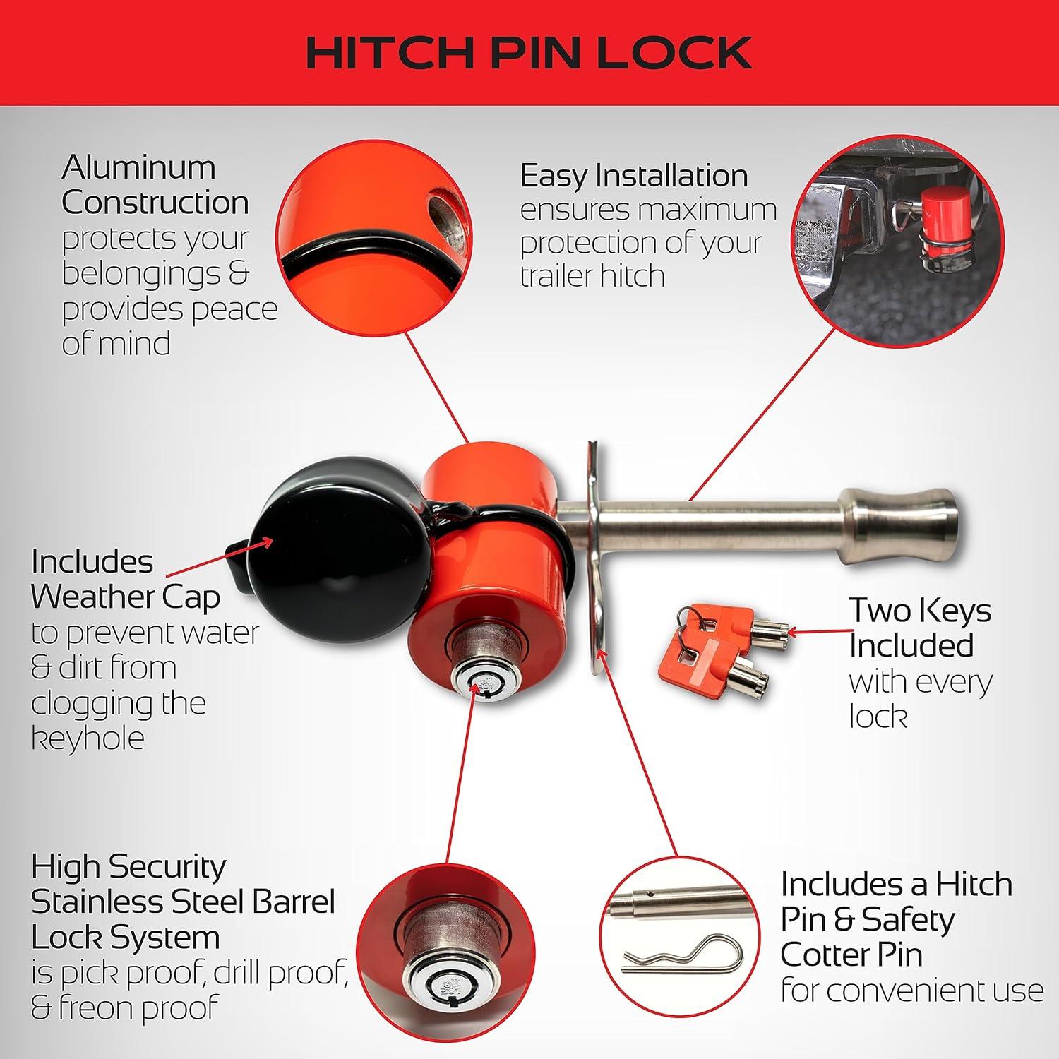 Cerradura de Pasador de Enganche LA COMPAÑÍA - Antirrobo 5/8"