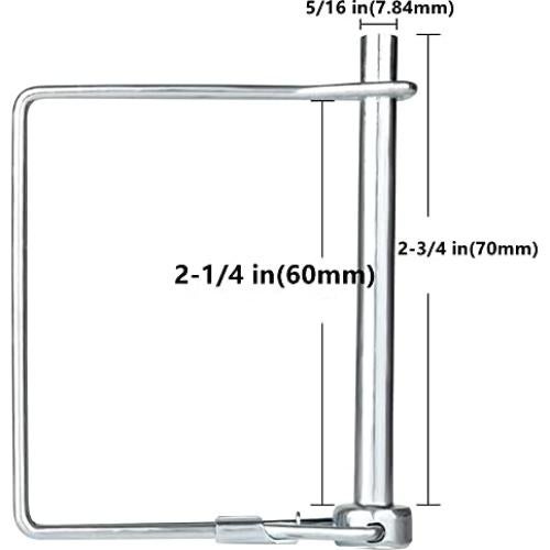 10 Pasadores de Bloqueo de Alambre ZOROLE 5/16" (7.84mm) Acero