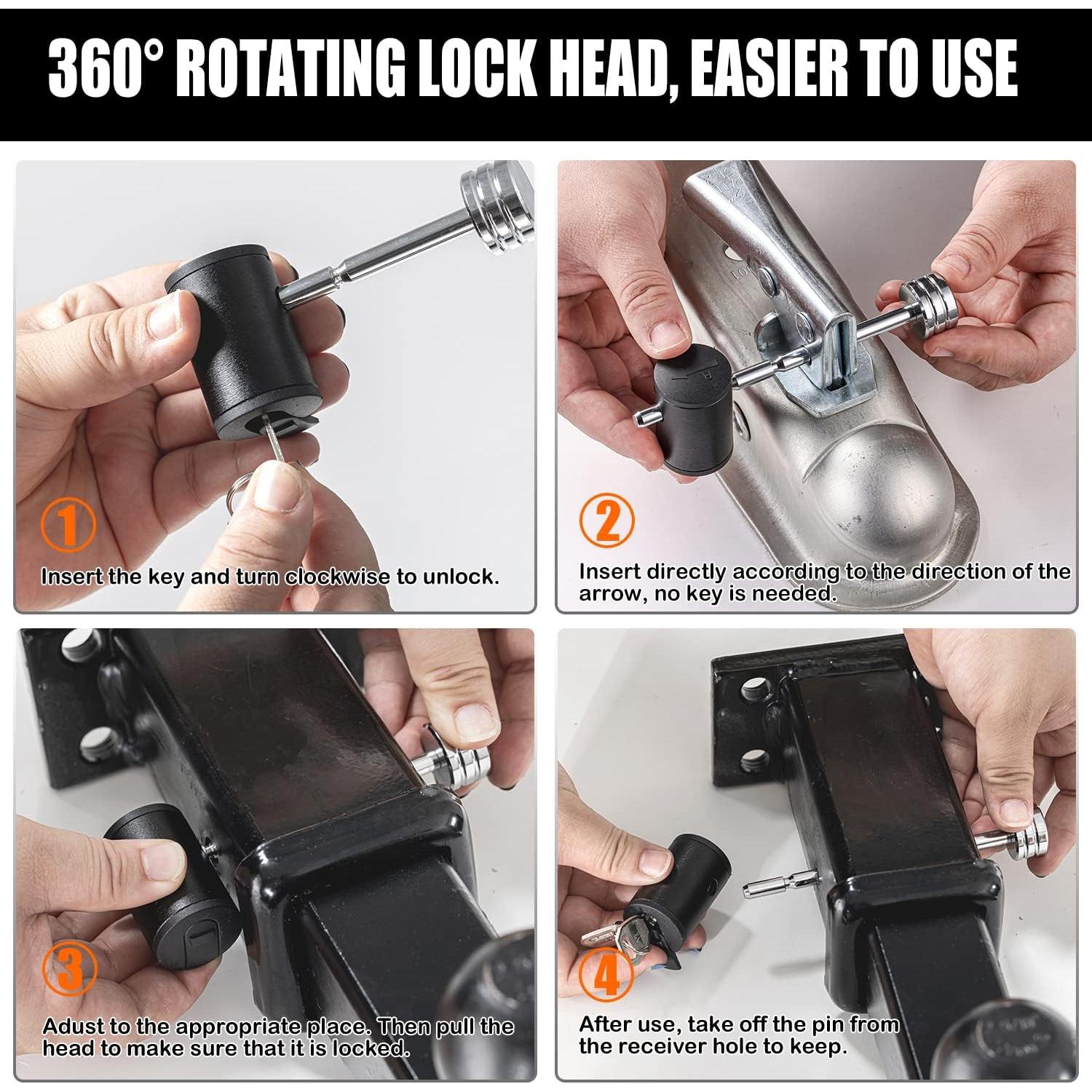 Cerradura de Acoplamiento Ajustable CZC AUTO 1/4" Diámetro