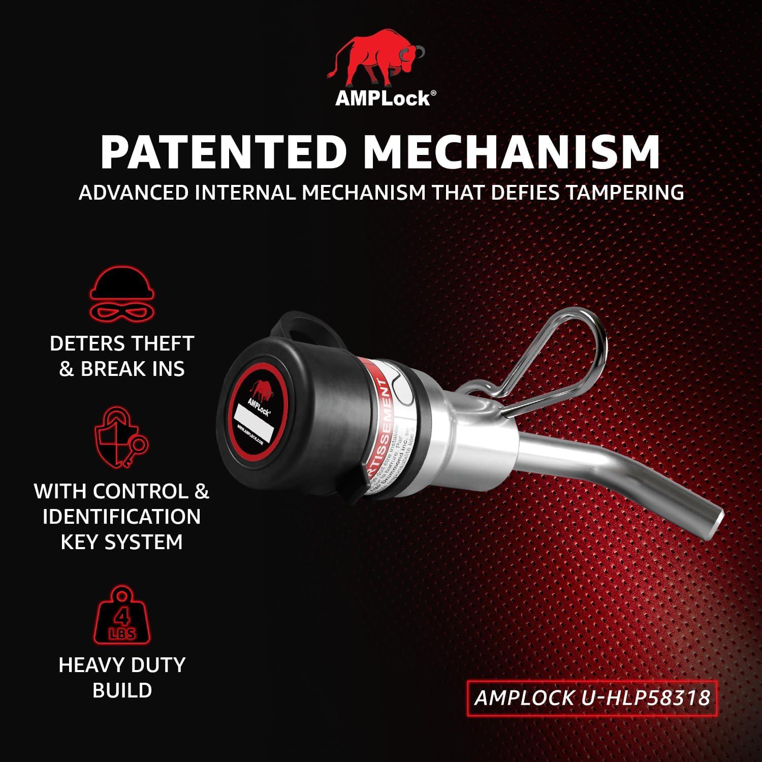 Pasador de Bloqueo de Remolque AMPLock HLP58318 - Antirrobo