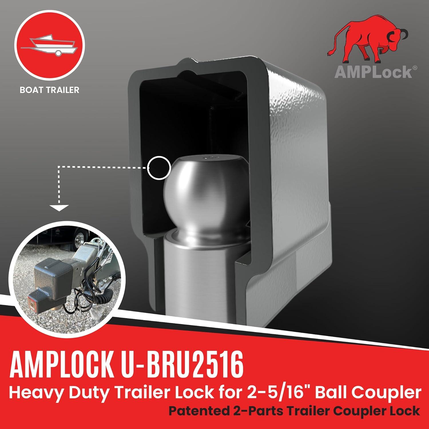 Cerradura de Enganche AMPLock BRU-2516 2 5/16" Alta Seguridad