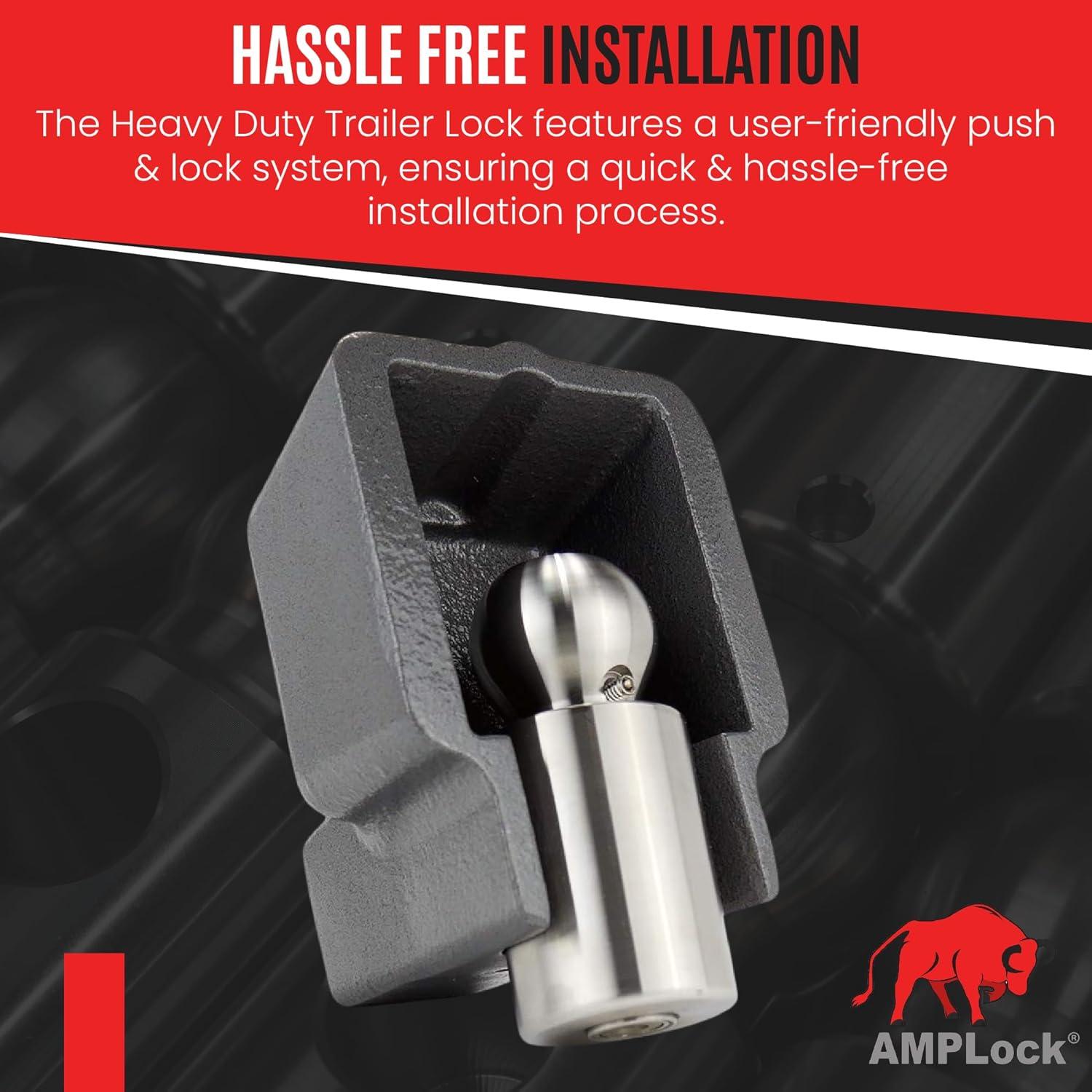 Cerradura de Enganche AMPLock BRU-2516 2 5/16" Alta Seguridad