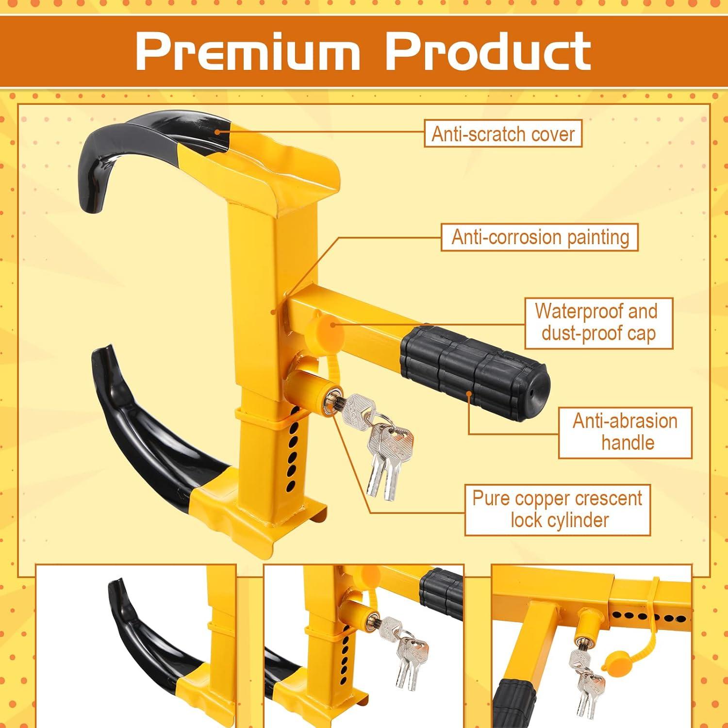 Cerradura de Pinza de Rueda Antirrobo Riakrum - 2 Piezas