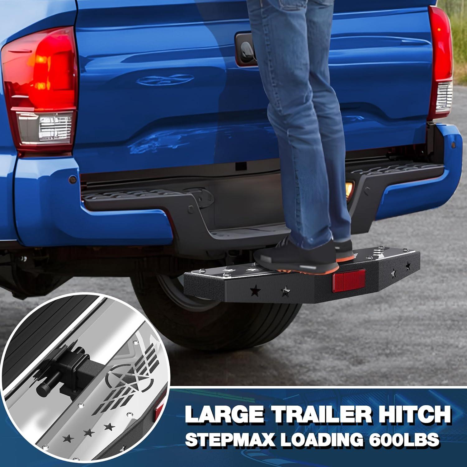 Escalón de Enganche POFENZE 2" Antirrobo Acero Inoxidable